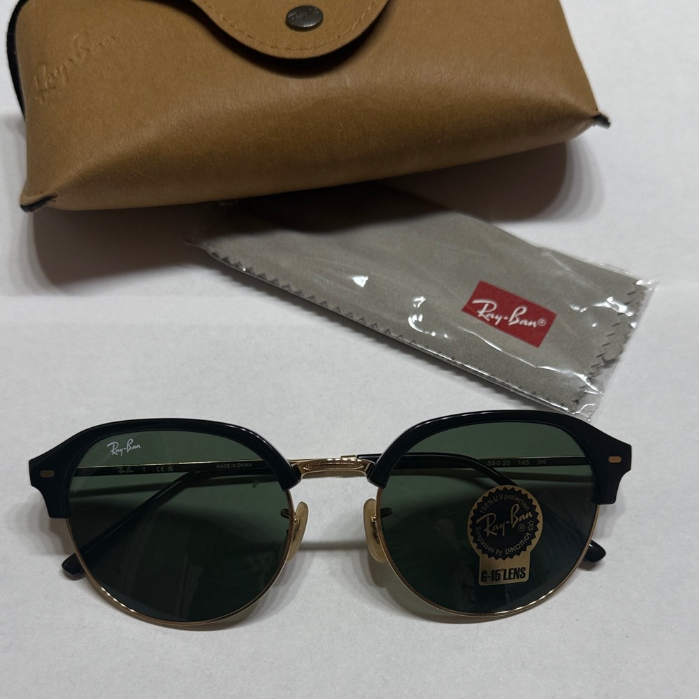 Ray-Ban Black and Gold Frame Sunglasses. RB 4429.